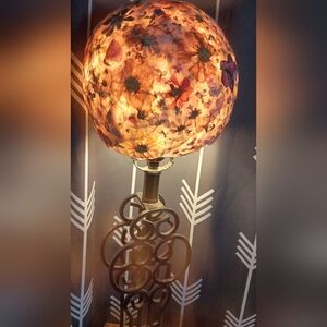 Hand crafted pressed flower lamp shade